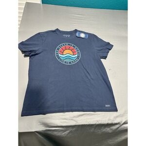 NWT Life Is Good Crusher The Ocean Is Magic Blue XL